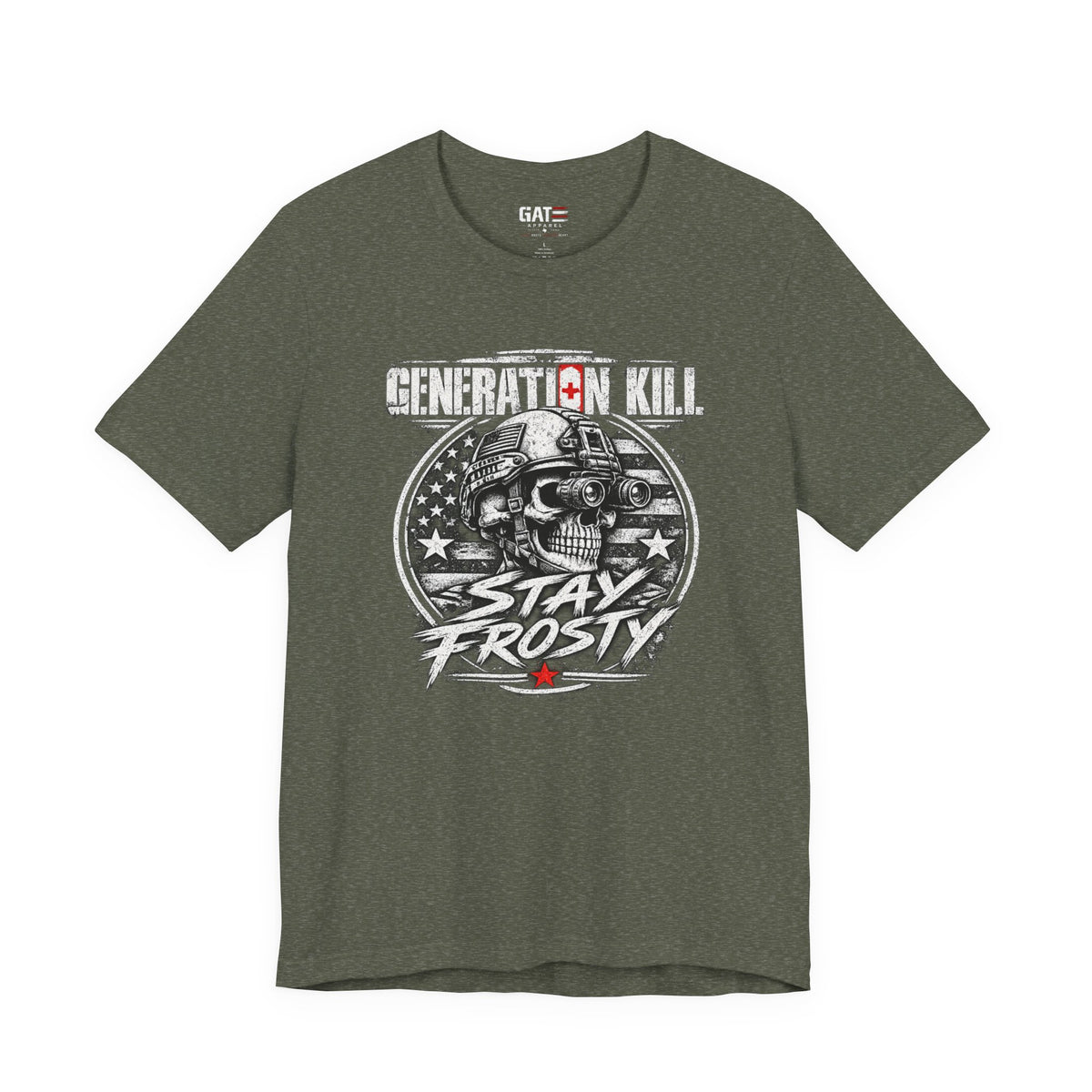 Stay Frosty Skull Shirt | Military Veteran Retro Tee