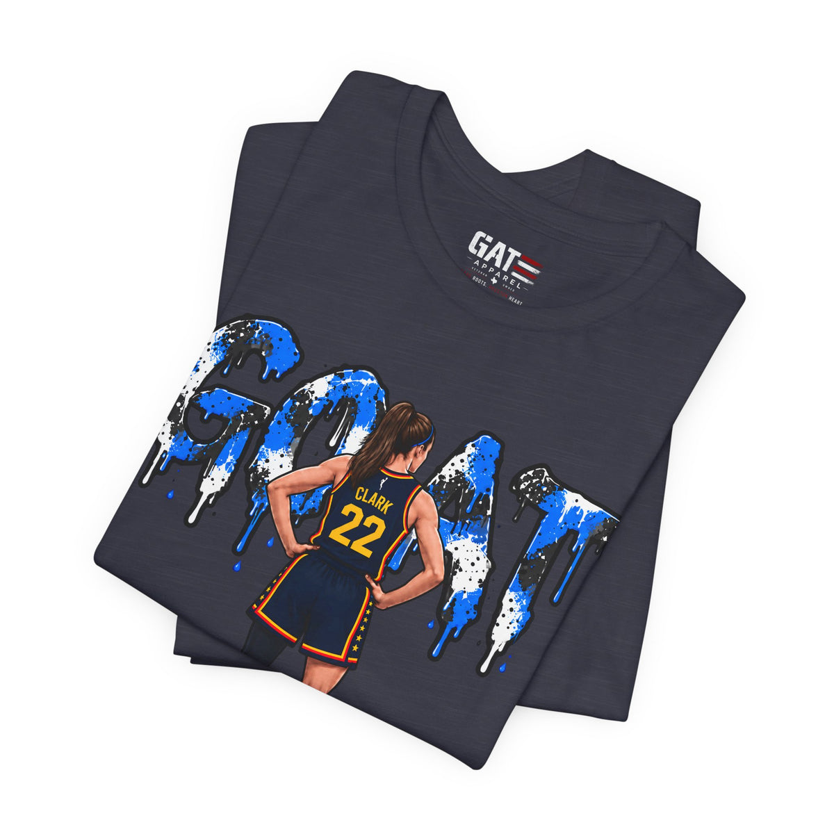 Caitlin Clark Caitlin 1s GOAT Blue Paint Sneaker Shirt
