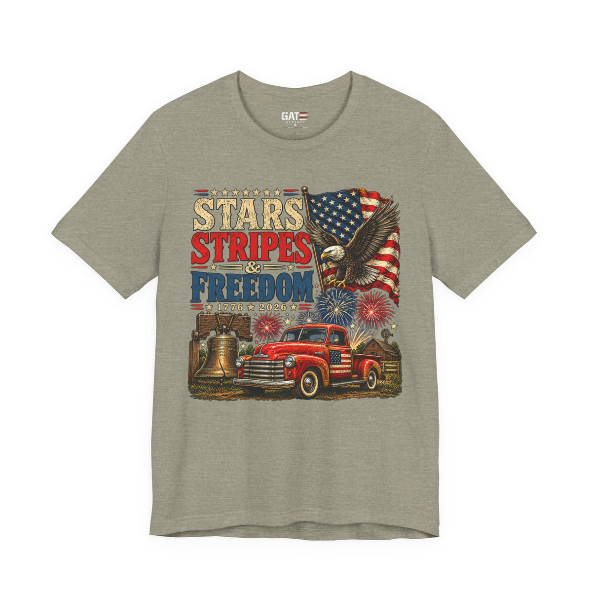 Stars Stripes & Freedom Shirt | Patriotic American Tee