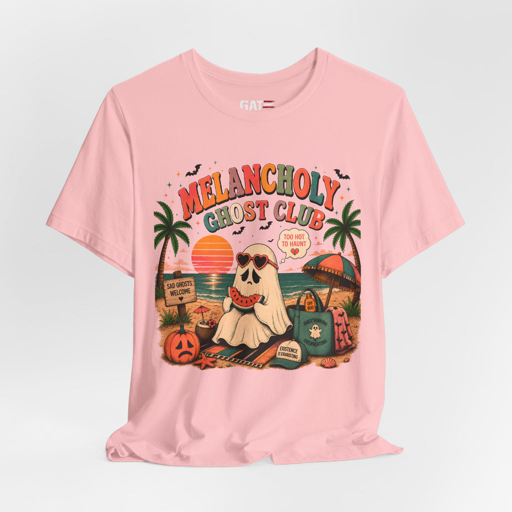 Summerween Shirt, Spooky Beach Shirt, Ghost Beach Tee, Halloween Beach Shirt, Coastal Halloween Tee, Tropical Ghost Shirt