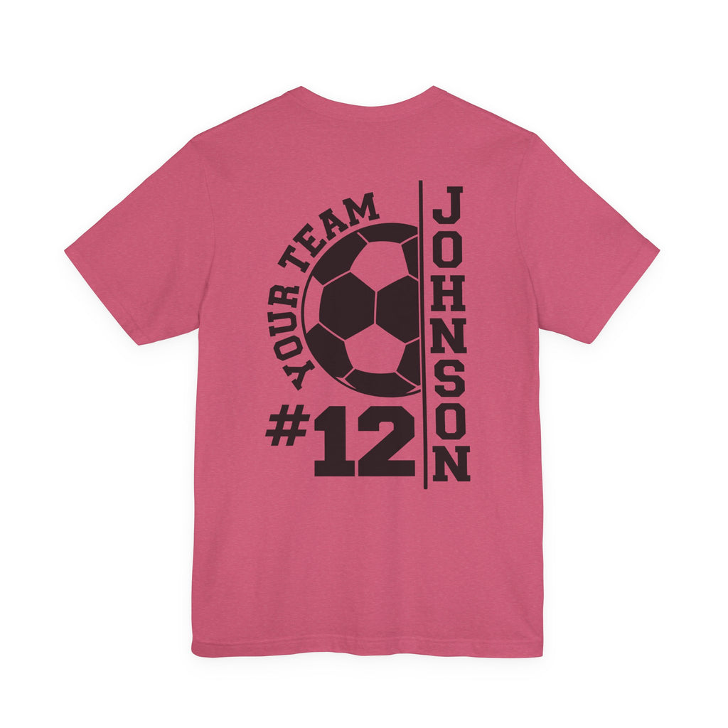 Soccer Mom Tee — Personalized Back Number & Name Soccer Shirt