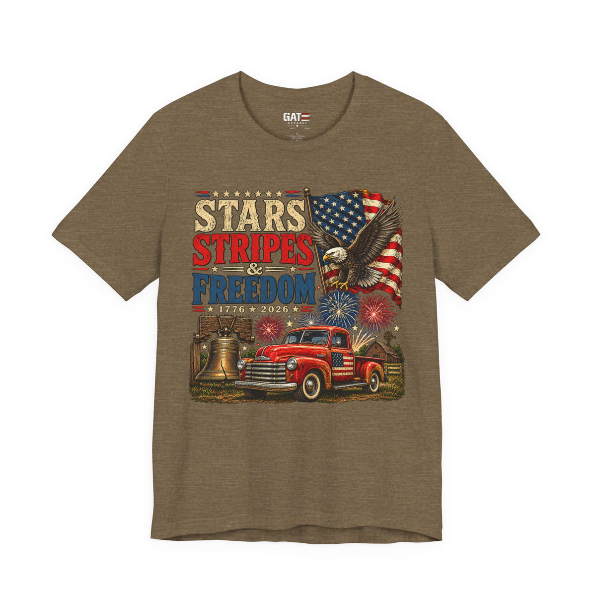 Stars Stripes & Freedom Shirt | Patriotic American Tee