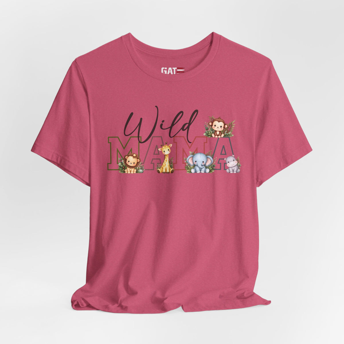 Wild Mama Tee — Cute Jungle Animal Mom Shirt