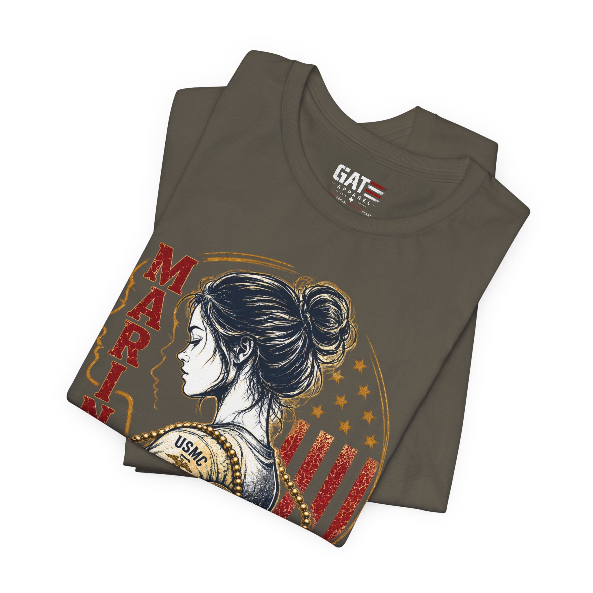 Female Marine Vet T‑Shirt – "Once a Marine, Always a Marine" Patriotic Female Veteran Tee