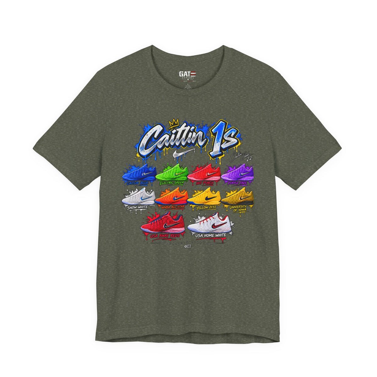 Caitlin Clark Caitlin 1s Sneaker Shirt | Indiana Fever Tee