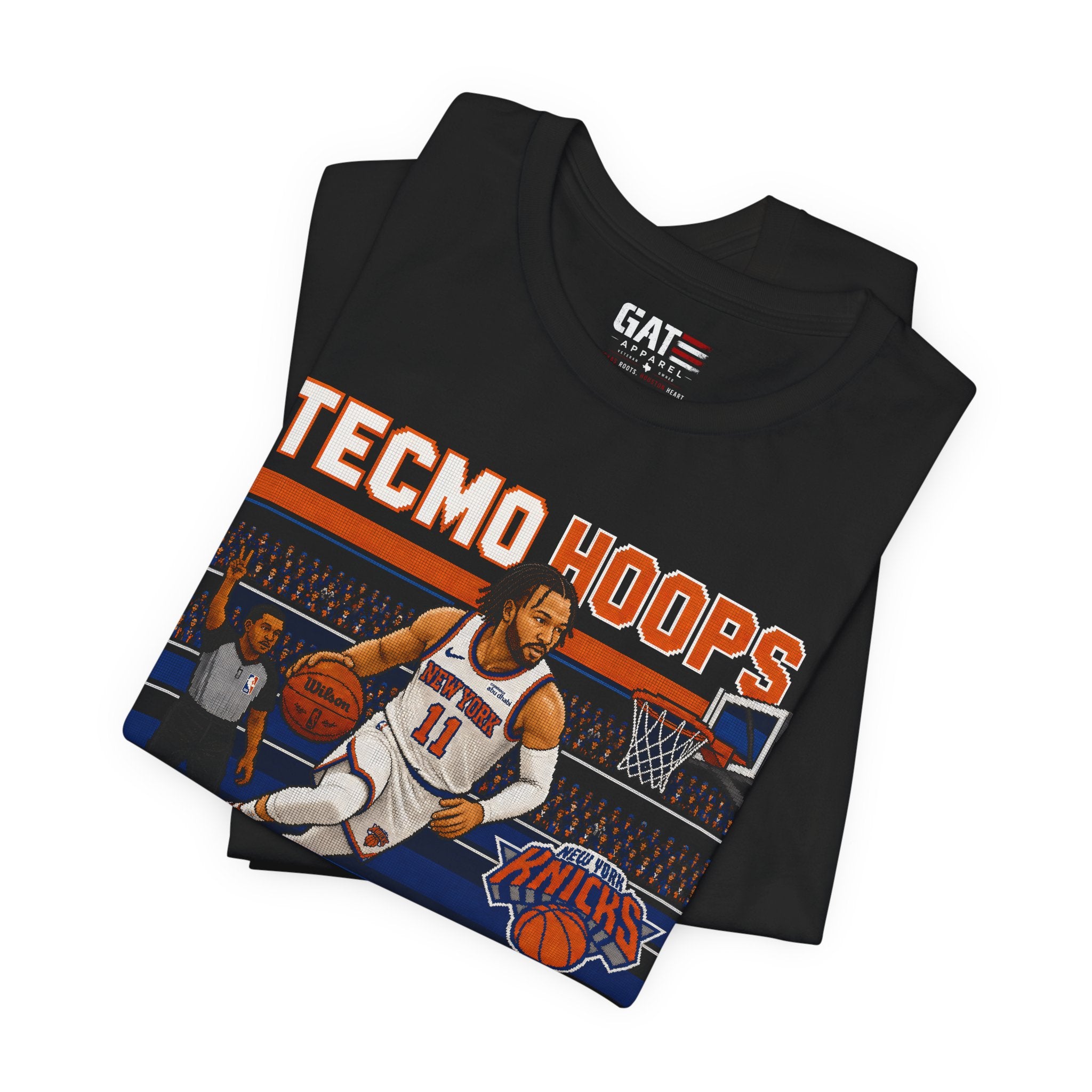 Tecmo Hoops Jalen Brunson Basketball Player Tee | Clutch Comes Natural