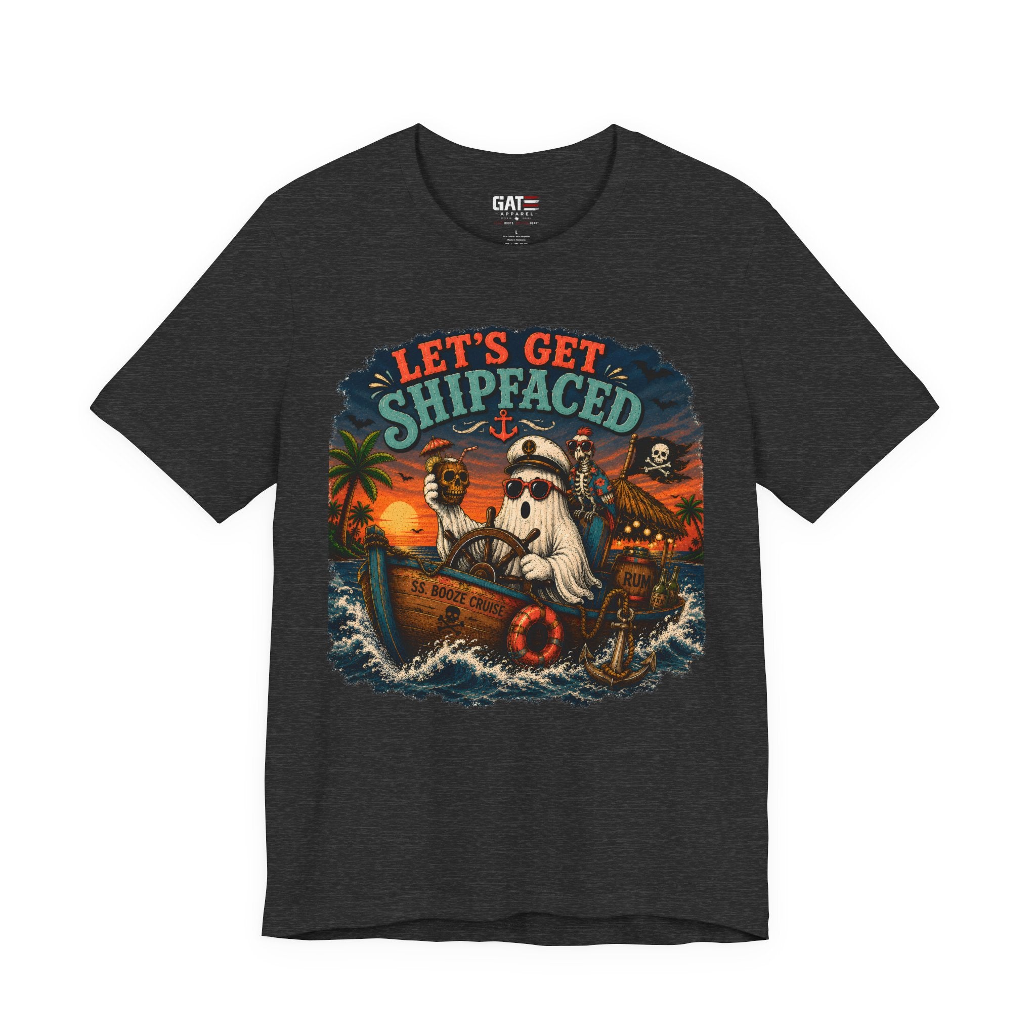 Summerween Shirt, Spooky Beach Shirt, Ghost Beach Tee, Halloween Beach Shirt, Coastal Halloween Tee, Tropical Ghost Shirt