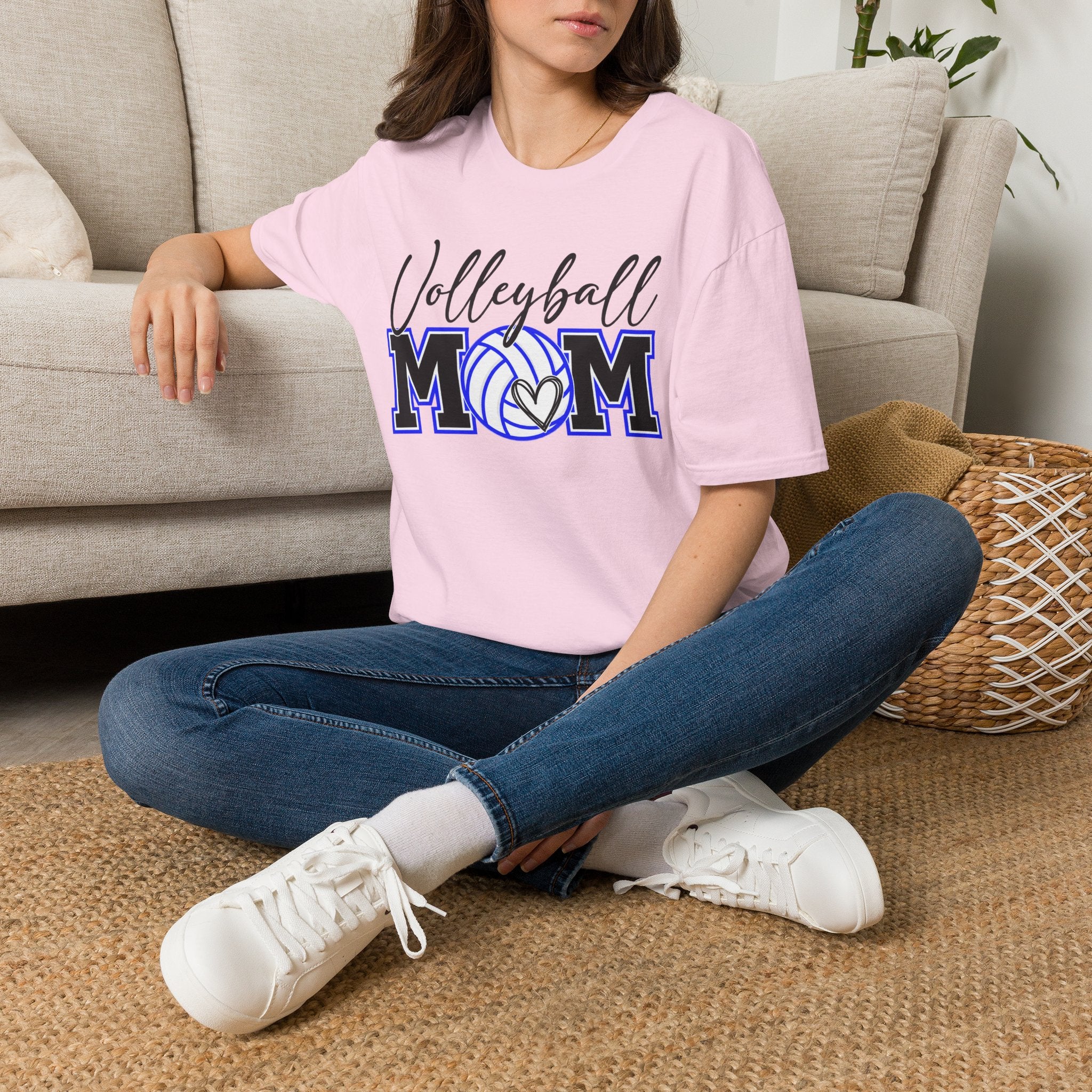 Volleyball Mom T‑Shirt – Custom Name