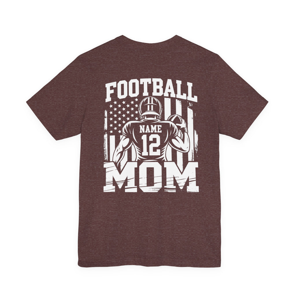 Football Mom Personalized Shirt Custom Player Name Number Game Day Tee