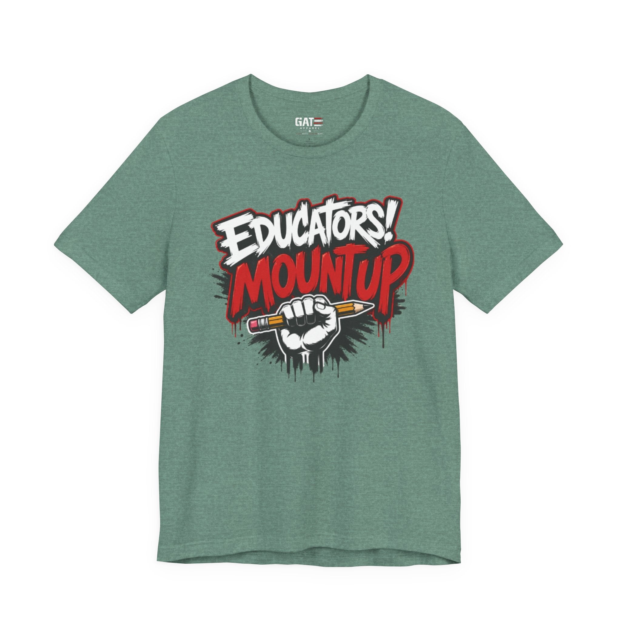 Educators Mount Up T-Shirt — Teacher Pride Graphic Tee