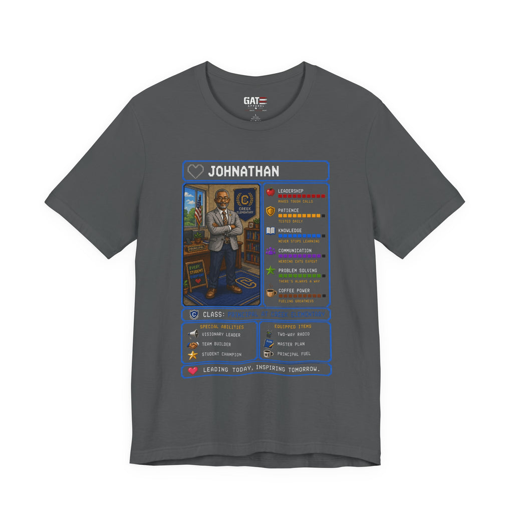 Custom Principal RPG Character Shirt | Personalized School Administrator Gift