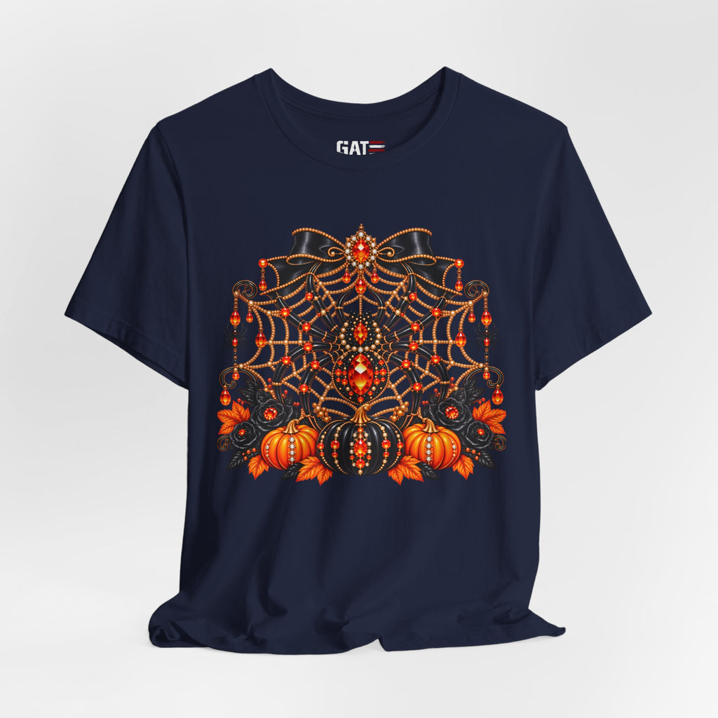 Halloween Spider & Pumpkins T‑Shirt
