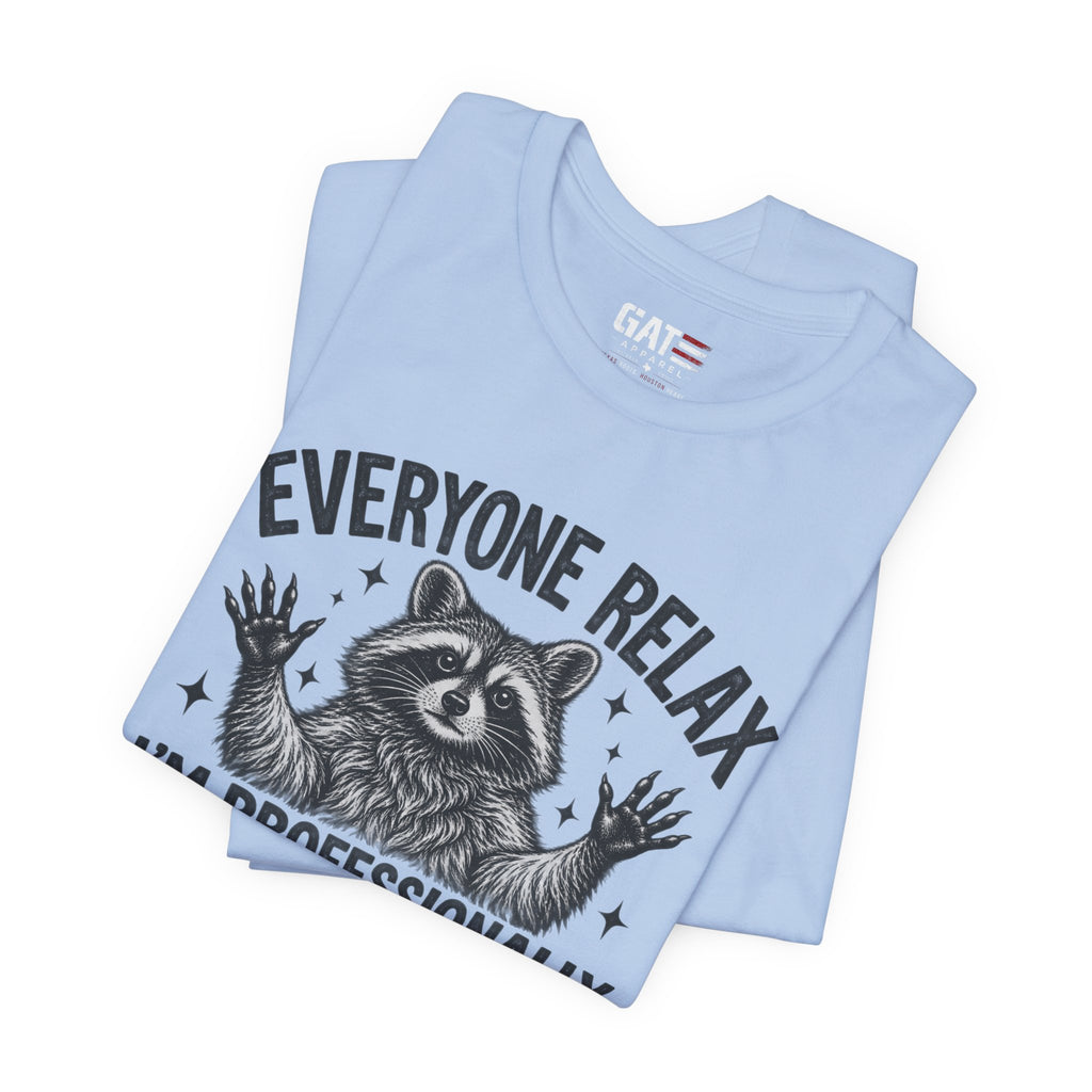 Funny Teacher Raccoon Shirt – I’m Professionally Developed – product photo