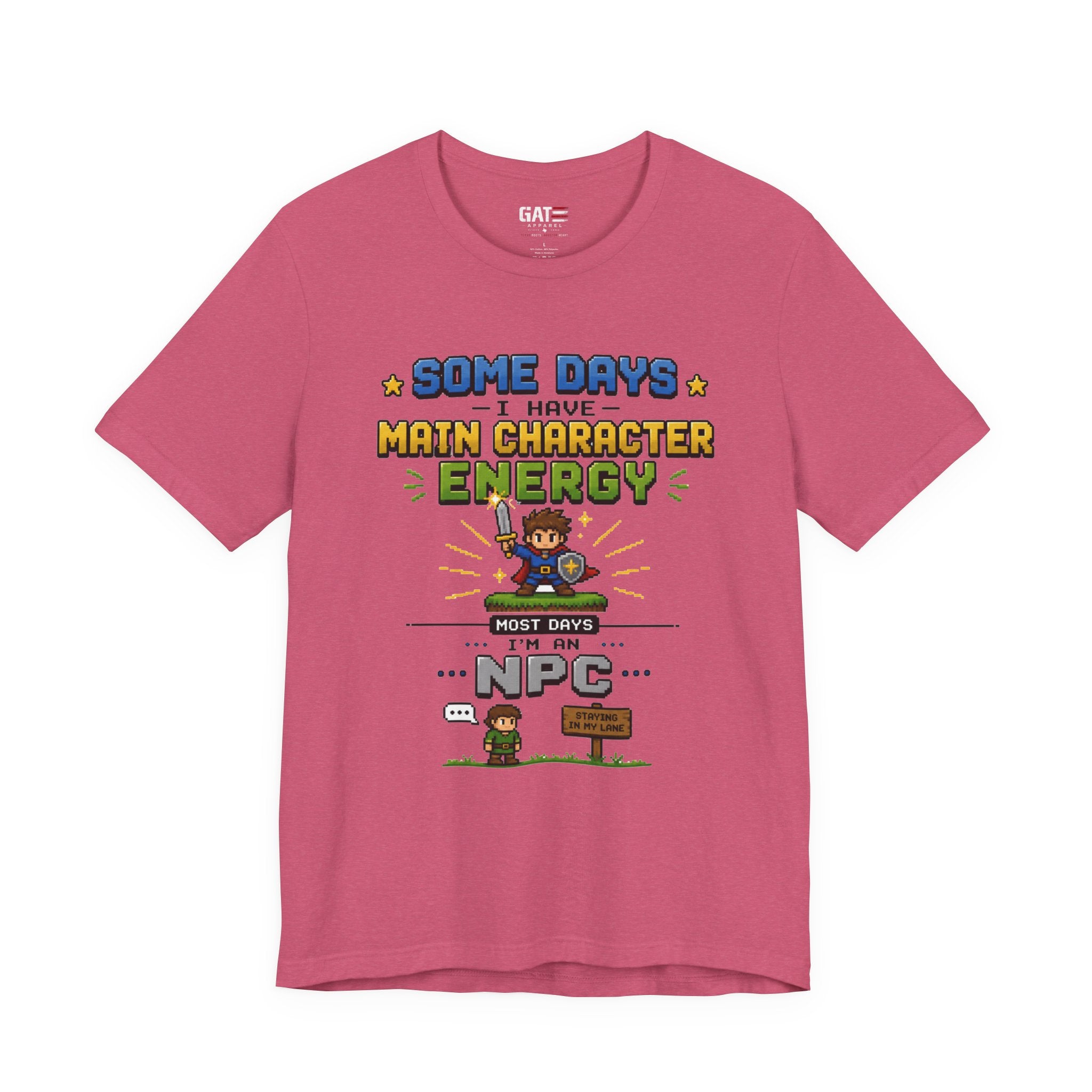 Main Character Energy Shirt | Retro Gaming Tee