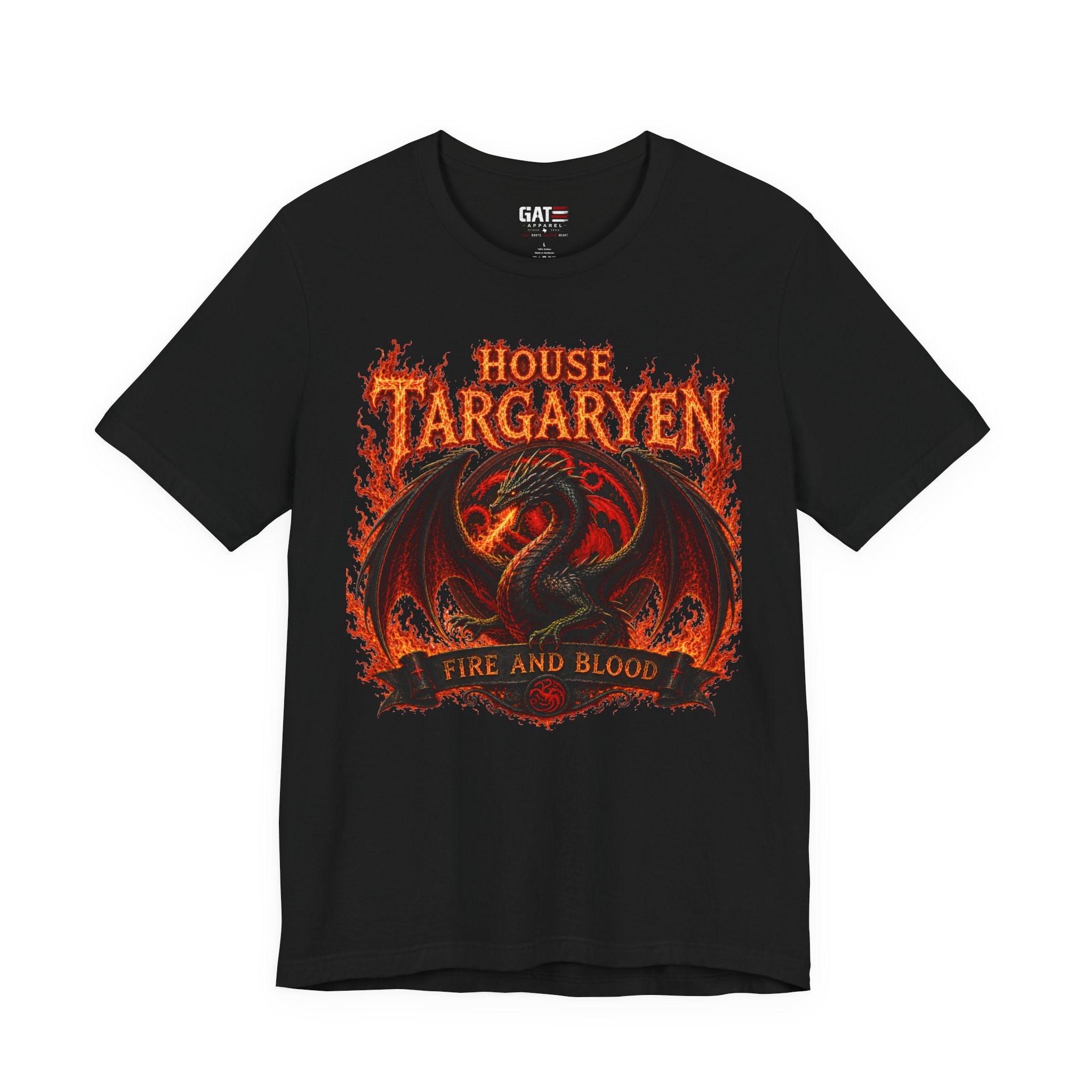 Targaryen Dragon Tee — "House Targaryen: Fire and Blood" Graphic T-Shirt