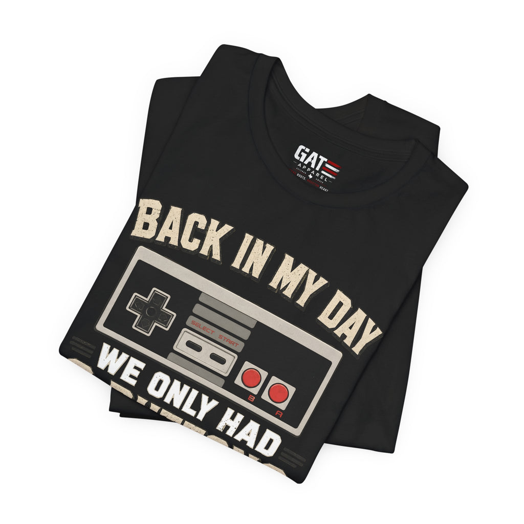 Retro Gamer Shirt, Back In My Day We Only Had 2 Buttons, Vintage Gaming T Shirt, Old School Video Game Tee, Gamer Dad Gift, Nerd Shirt