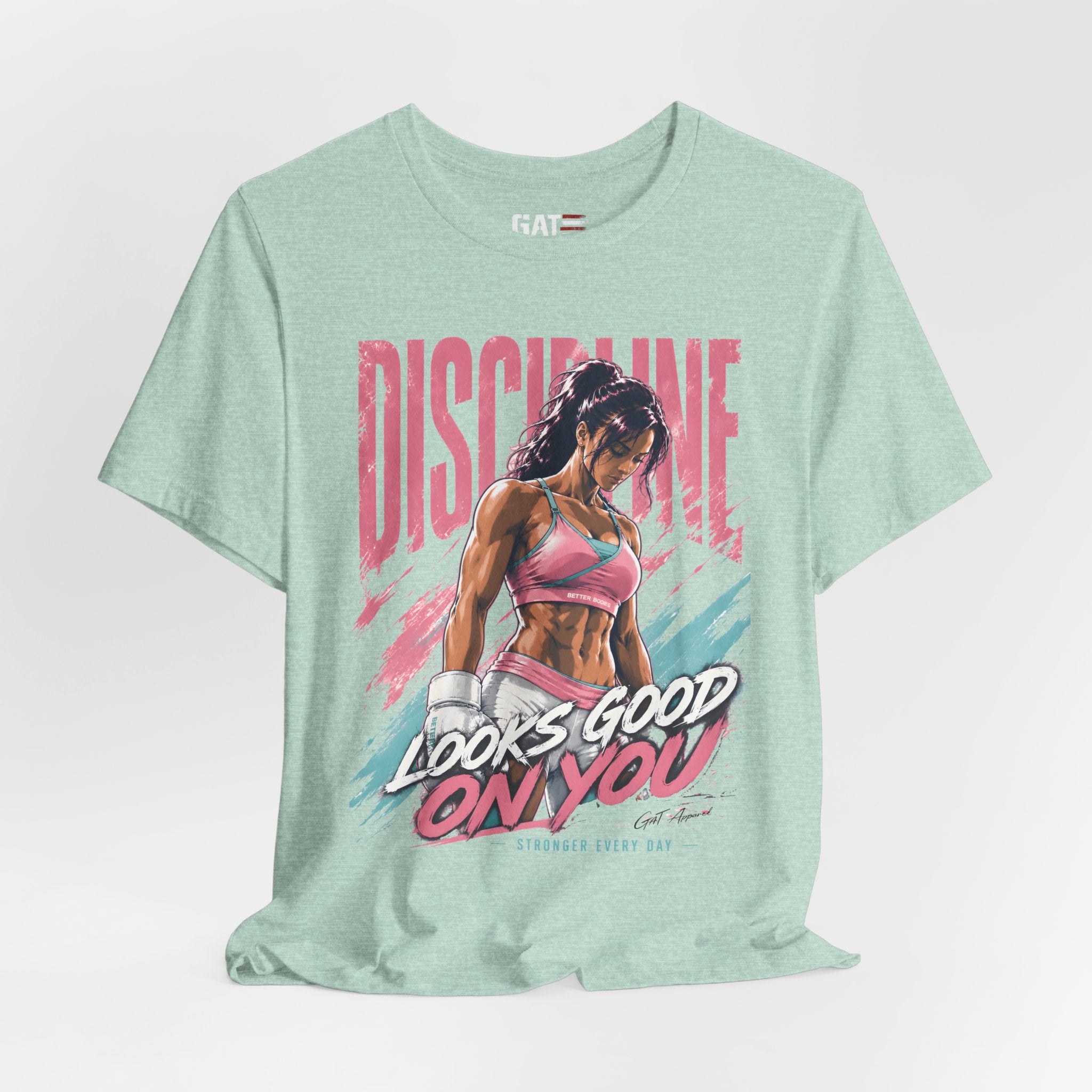 Discipline Looks Good On You Shirt, Women's Gym Shirt, Motivational Workout Tee, Fitness Graphic T Shirt, Cute Gym Apparel, Weightlifting