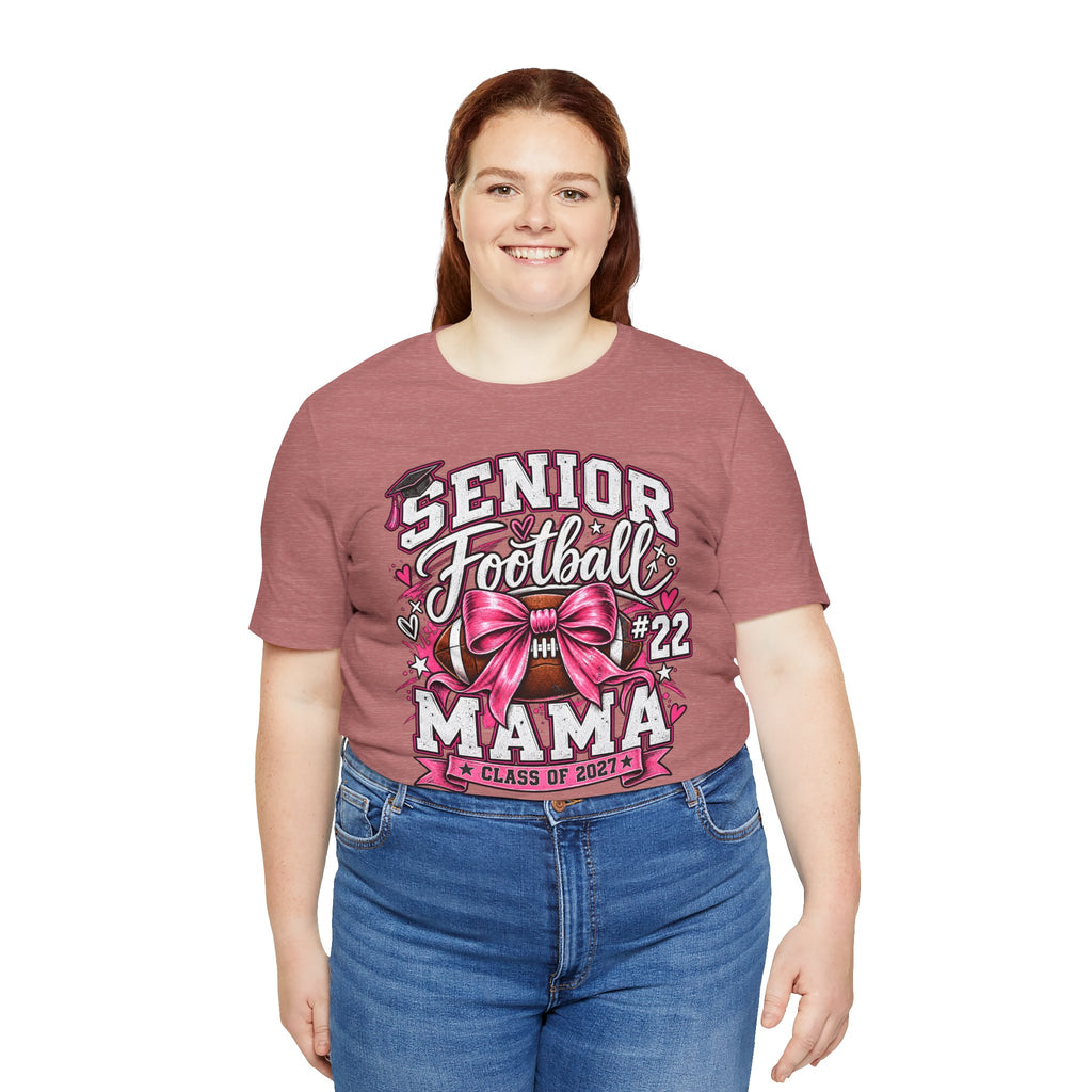 Football Mom Personalized Shirt Custom Player Name Number Helmet Game Day Tee