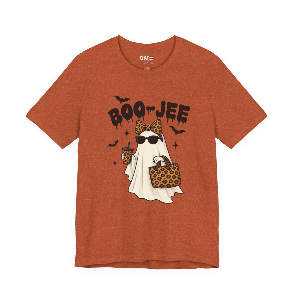 Boo-jee Ghost Shirt | Leopard Halloween Graphic Tee