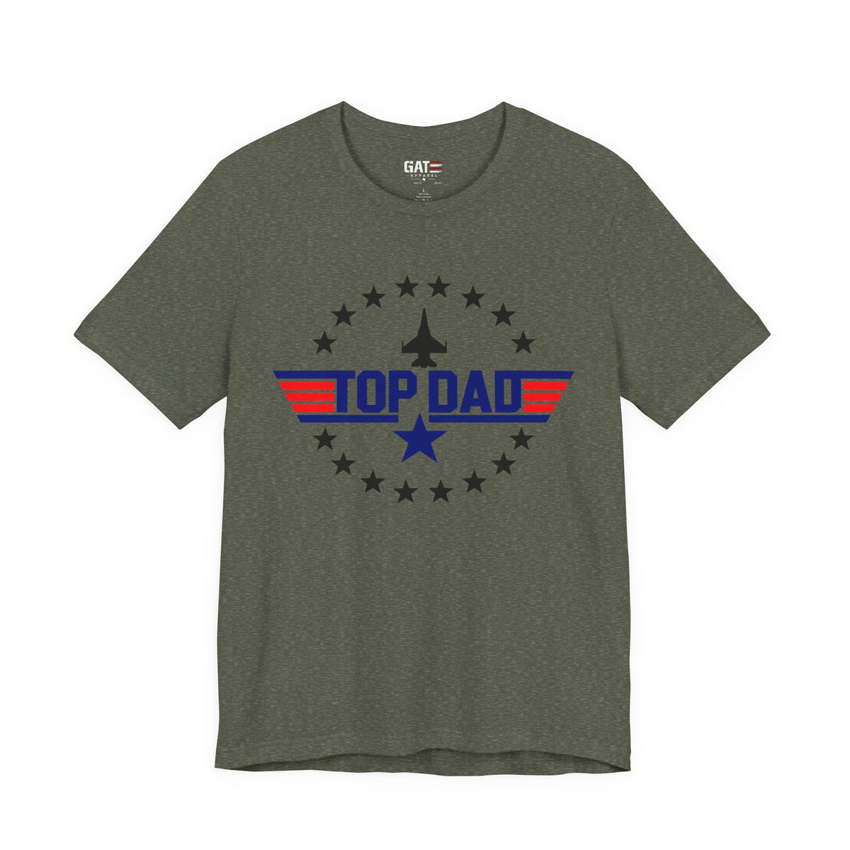 Top Dad T‑Shirt — Patriotic Aviation Dad Tee (Father’s Day Gift)
