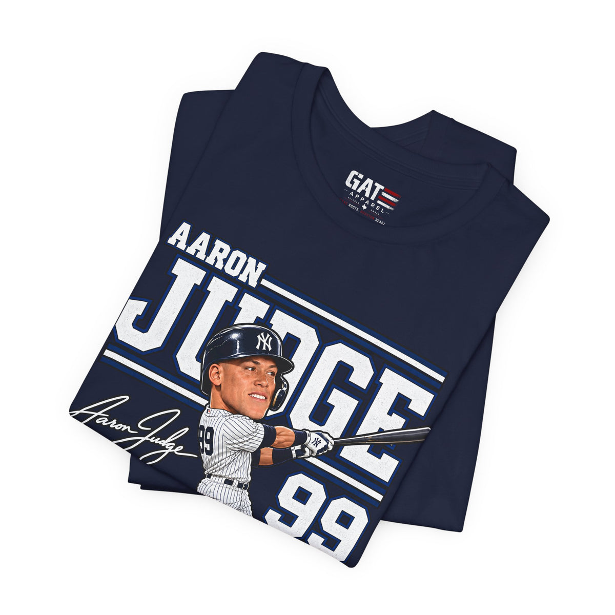 Aaron Judge Big Head Baseball Graphic Shirt – New York #99 Fan Tee