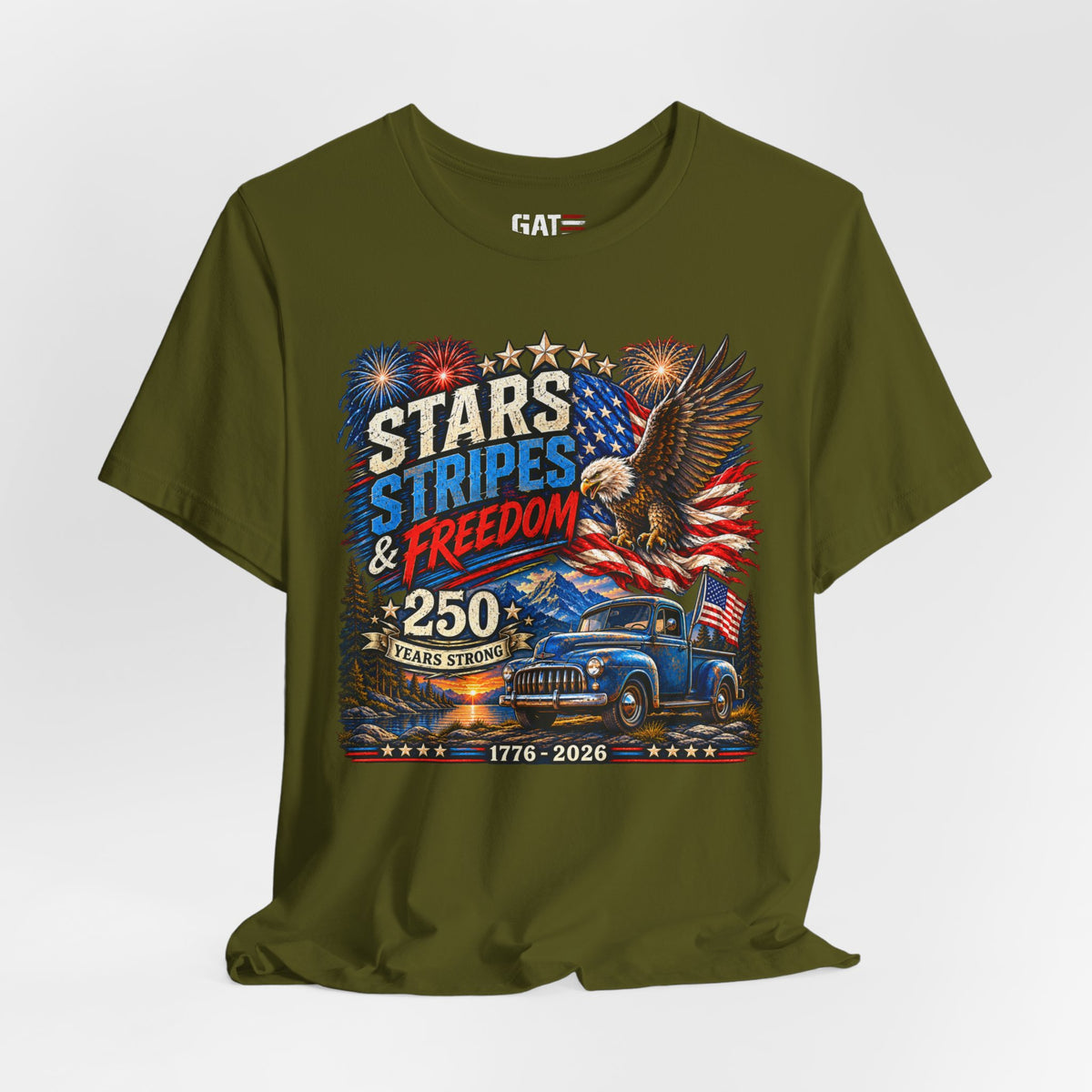 Stars Stripes & Freedom 250th Anniversary Shirt | Patriotic Tee