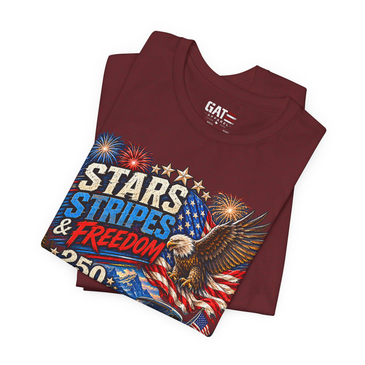 Stars Stripes & Freedom 250th Anniversary Shirt | Patriotic Tee