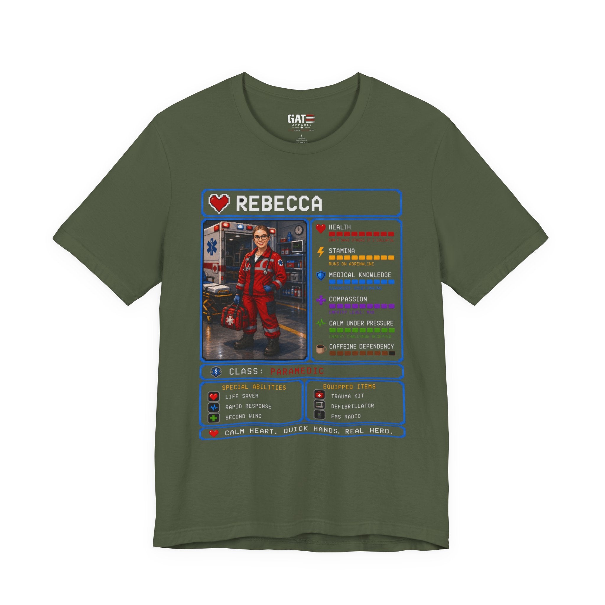 Custom Paramedic RPG Character Shirt | Personalized EMT Gift