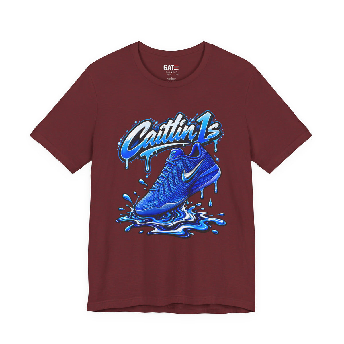 Caitlin Clark Caitlin 1s Racer Blue Drip Sneaker Shirt