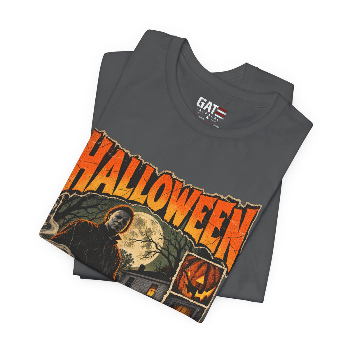 Halloween Haunted House Shirt | Grim Reaper Pumpkin Tee