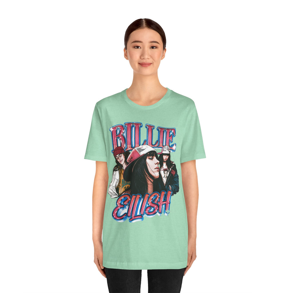 Graphic Tee — Retro Pop Artist Portrait "Billi Eilish"