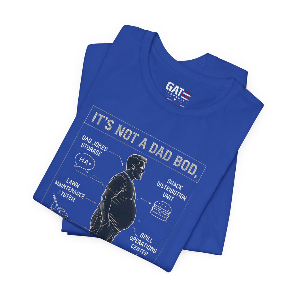 It's Not a Dad Bod It's a Father Figure Shirt | Funny Dad Shirt | Blueprint Dad Bod Tee | Father's Day Gift for Dad | Grill Master Dad Tee