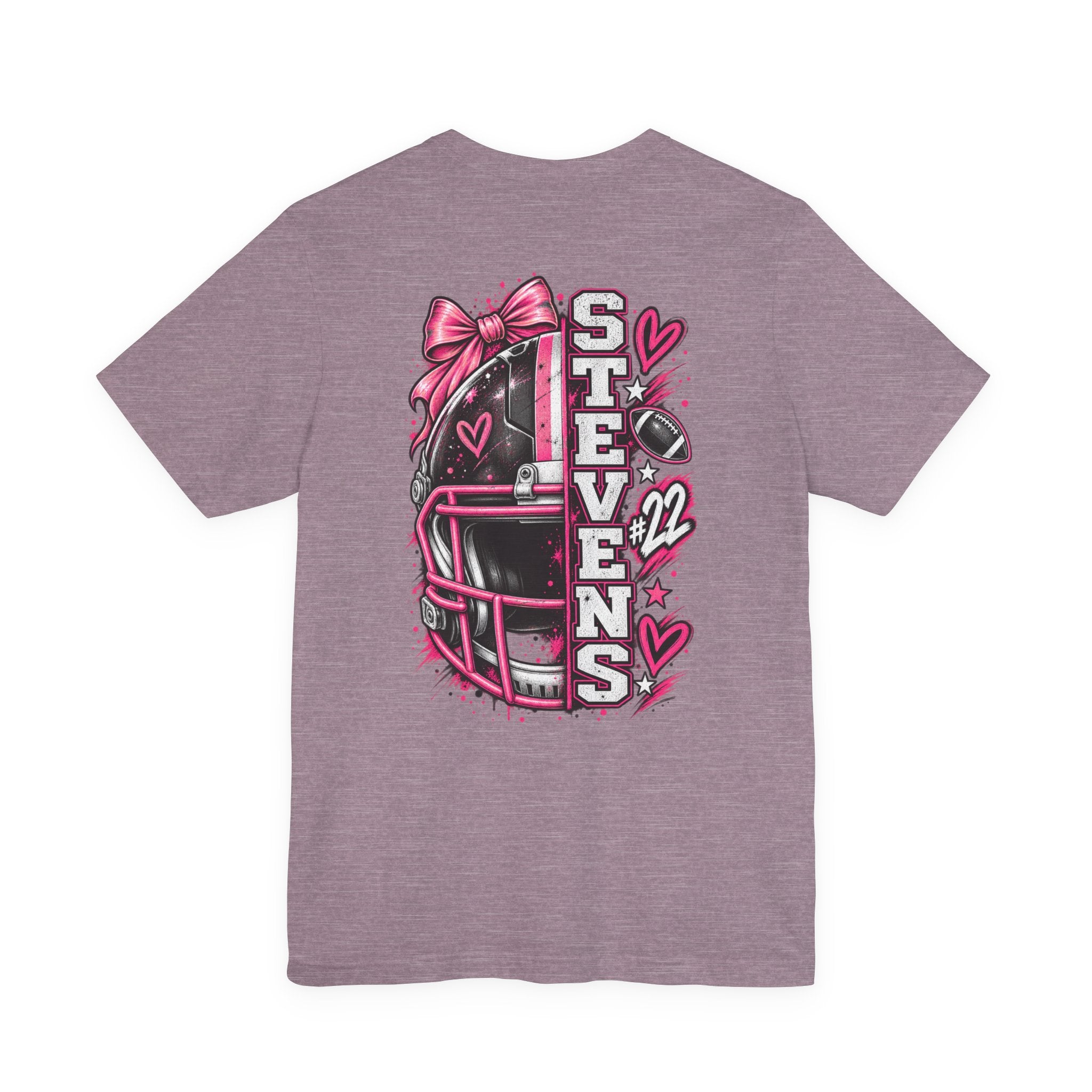 Football Mom Personalized Shirt Custom Player Name Number Helmet Game Day Tee