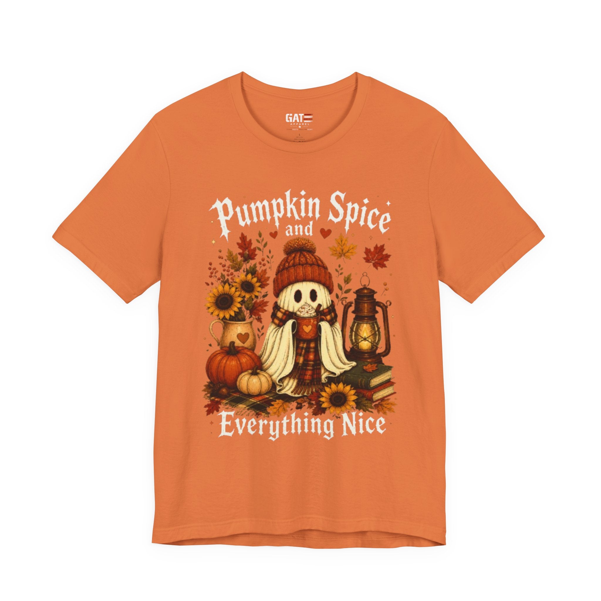 Pumpkin Spice Everything Nice Tee — Fall Scarecrow & Pumpkins Autumn Graphic Shirt