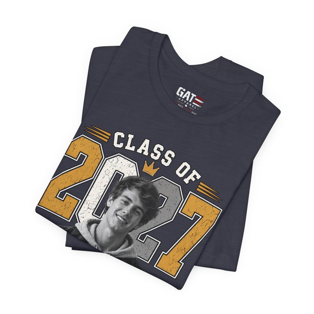 Personalized Senior 2027 Custom Photo Shirt | Graduation Tee