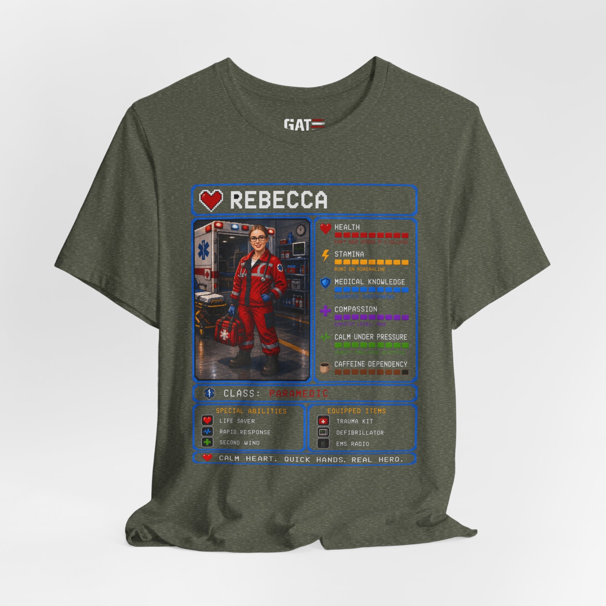 Custom Paramedic RPG Character Shirt | Personalized EMT Gift