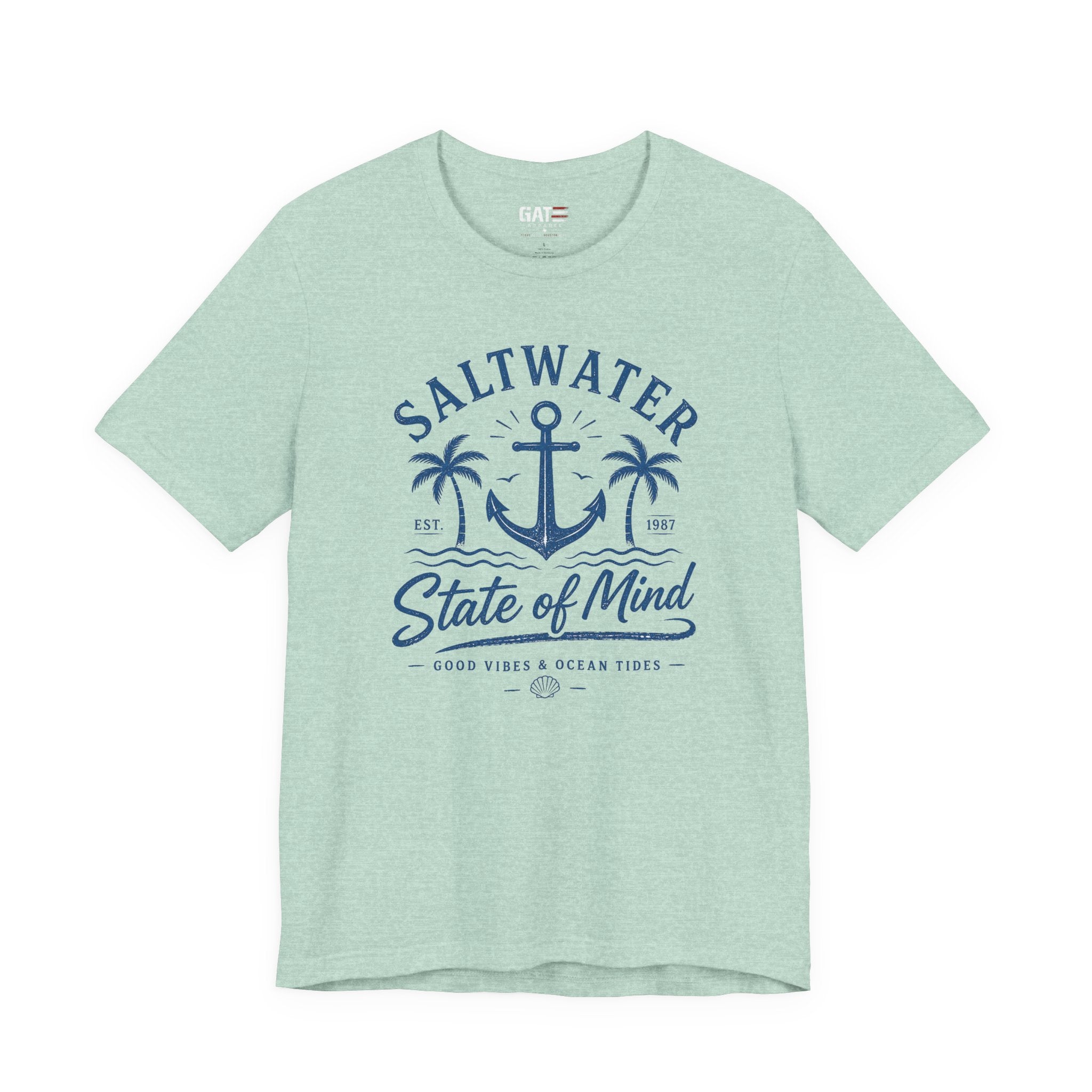 Saltwater State of Mind Tee — Anchor & Palm Beach T‑Shirt