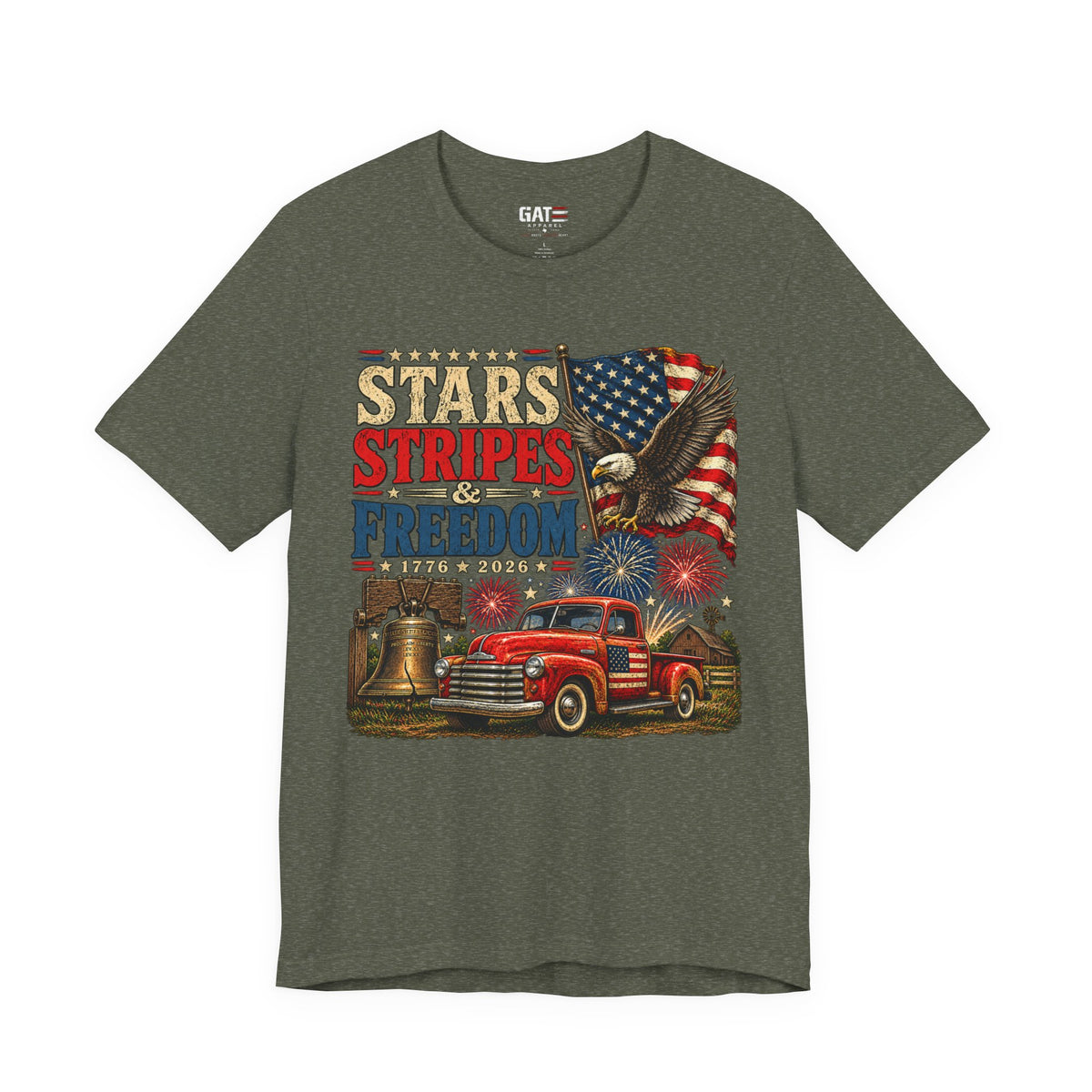 Stars Stripes & Freedom Shirt | Patriotic American Tee