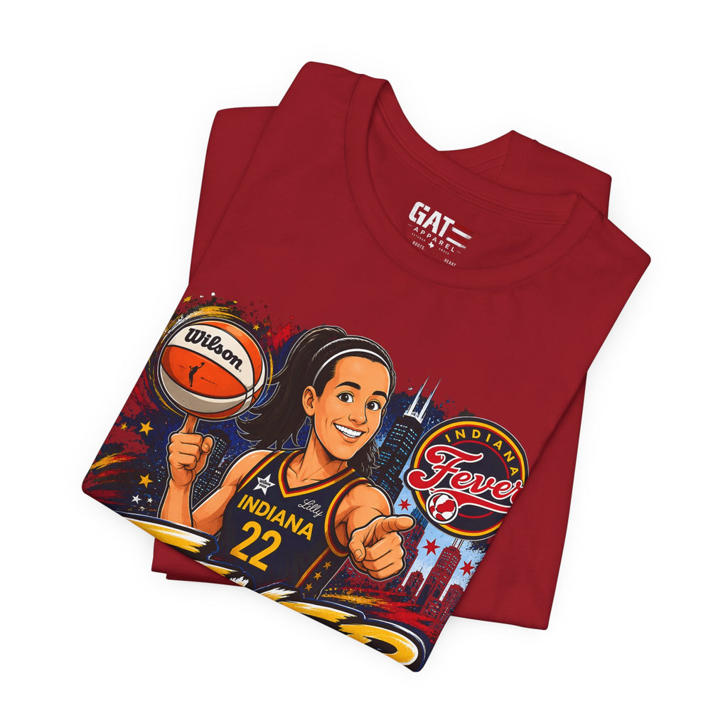 Caitlin Clark Indiana Fever #22 T-Shirt Fever Up WNBA Basketball Graphic Tee