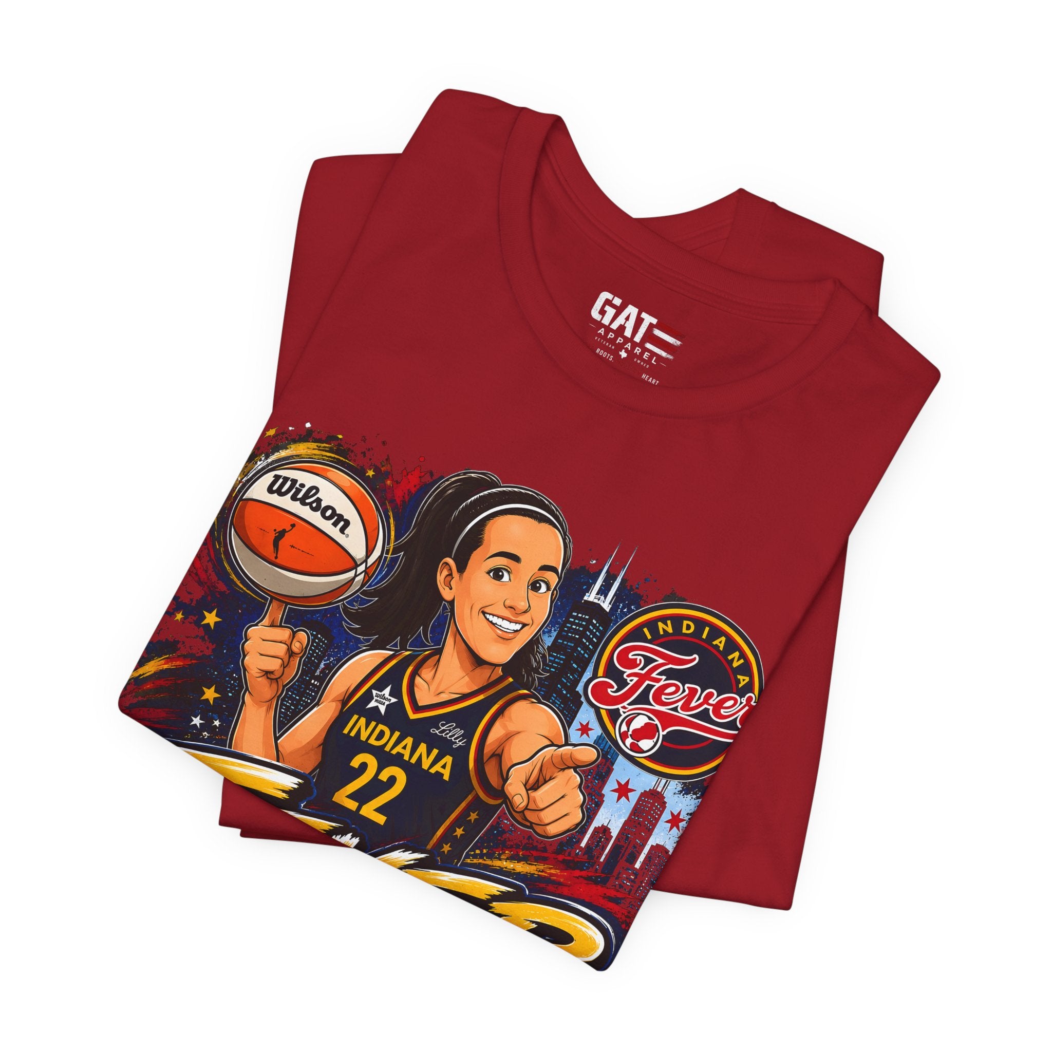 Caitlin Clark Indiana Fever #22 T-Shirt Fever Up WNBA Basketball Graphic Tee