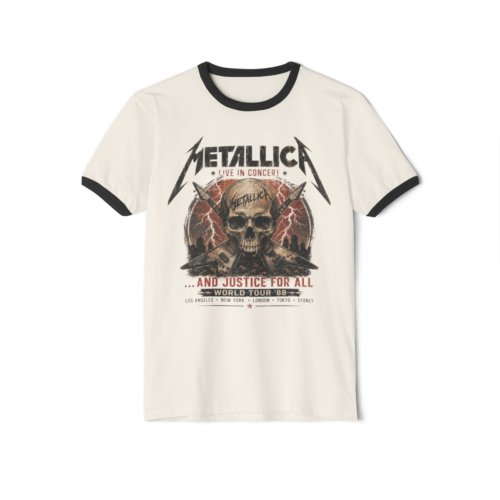 Metallica "And Justice for All" Skull Ringer T-Shirt
