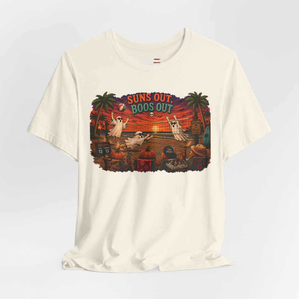 Summerween Shirt, Spooky Beach Shirt, Ghost Beach Tee, Halloween Beach Shirt, Coastal Halloween Tee, Tropical Ghost Shirt