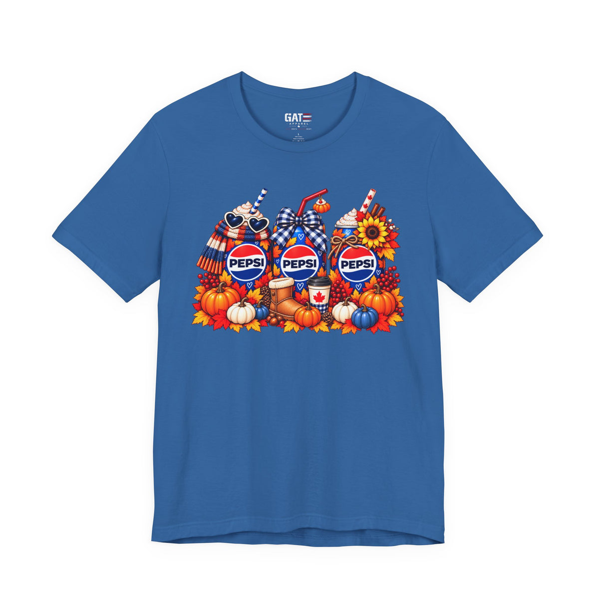 Pepsi fall soda T-shirt product mockup