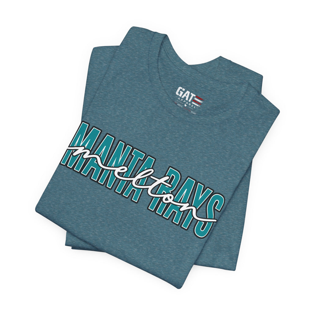 Melton Elementary Script Tee Teal