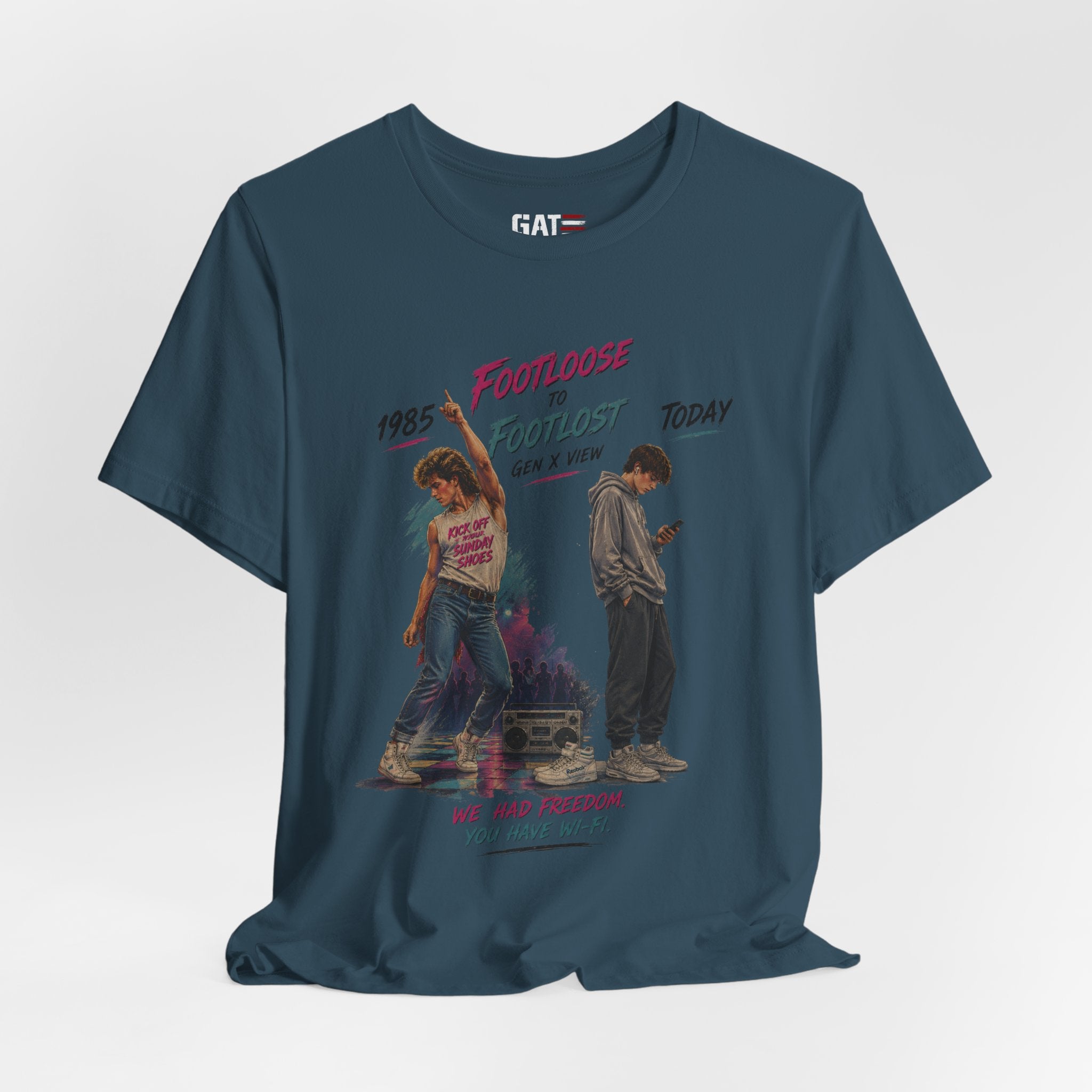 Retro 'Footloose' Movie Graphic Tee — 80s Dance Vintage T-Shirt