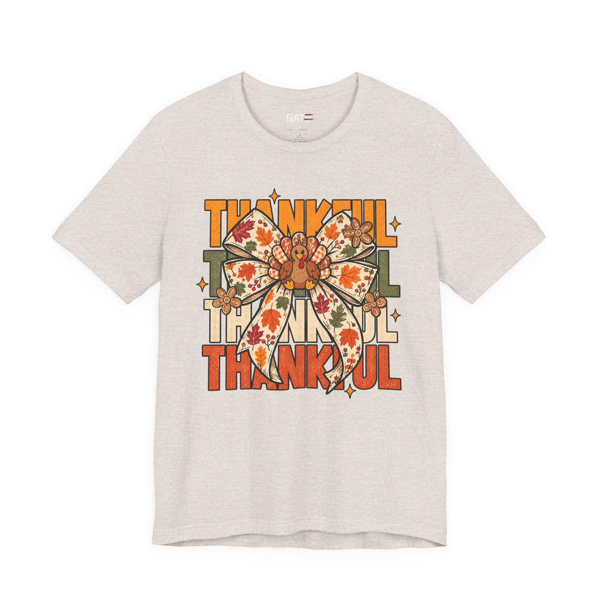 Thankful Bow Shirt | Retro Thanksgiving Graphic Tee