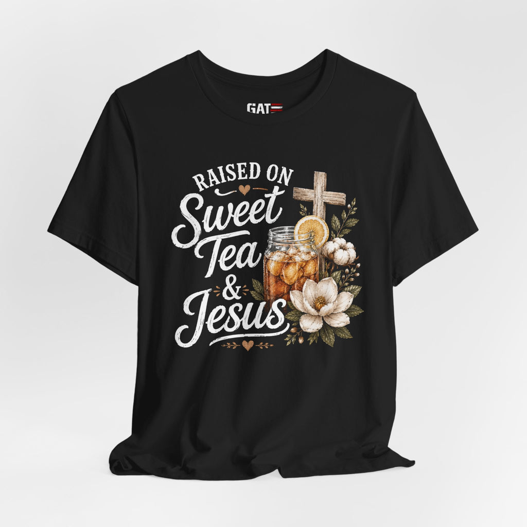 Southern Christian Shirt, Faith Graphic Tee, Sweet Tea Lover Shirt, Country Living Tee, Rustic Farmhouse Gift, Southern Mom Tee