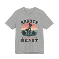 Beauty But Still A Beast Shirt, Retro Gym Shirt for Women, Weightlifting Tee, Fitness Gift, Cute Workout Shirt