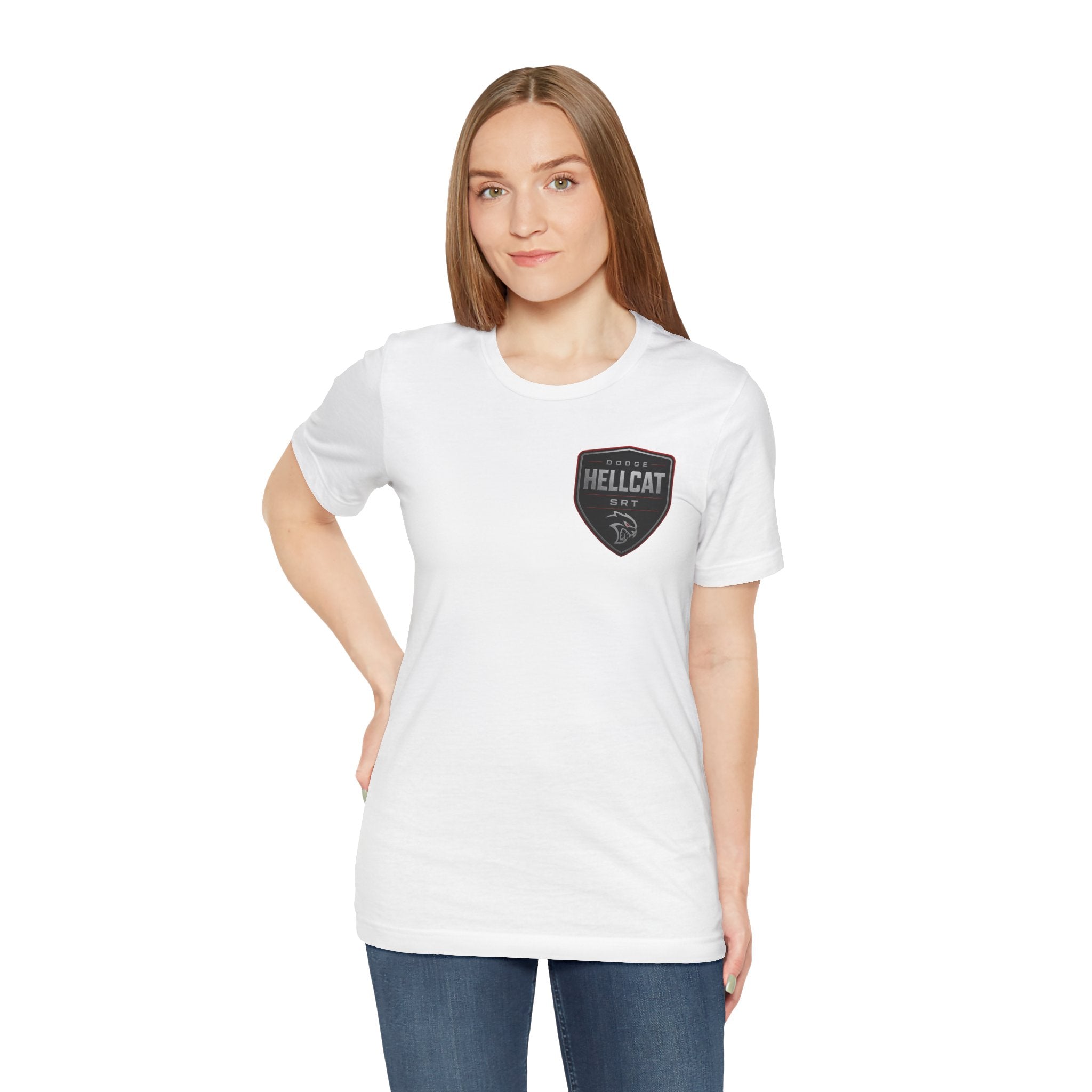 Dodge Hellcat SRT Graphic Tee — Muscle Car Illustration & Specs T-Shirt