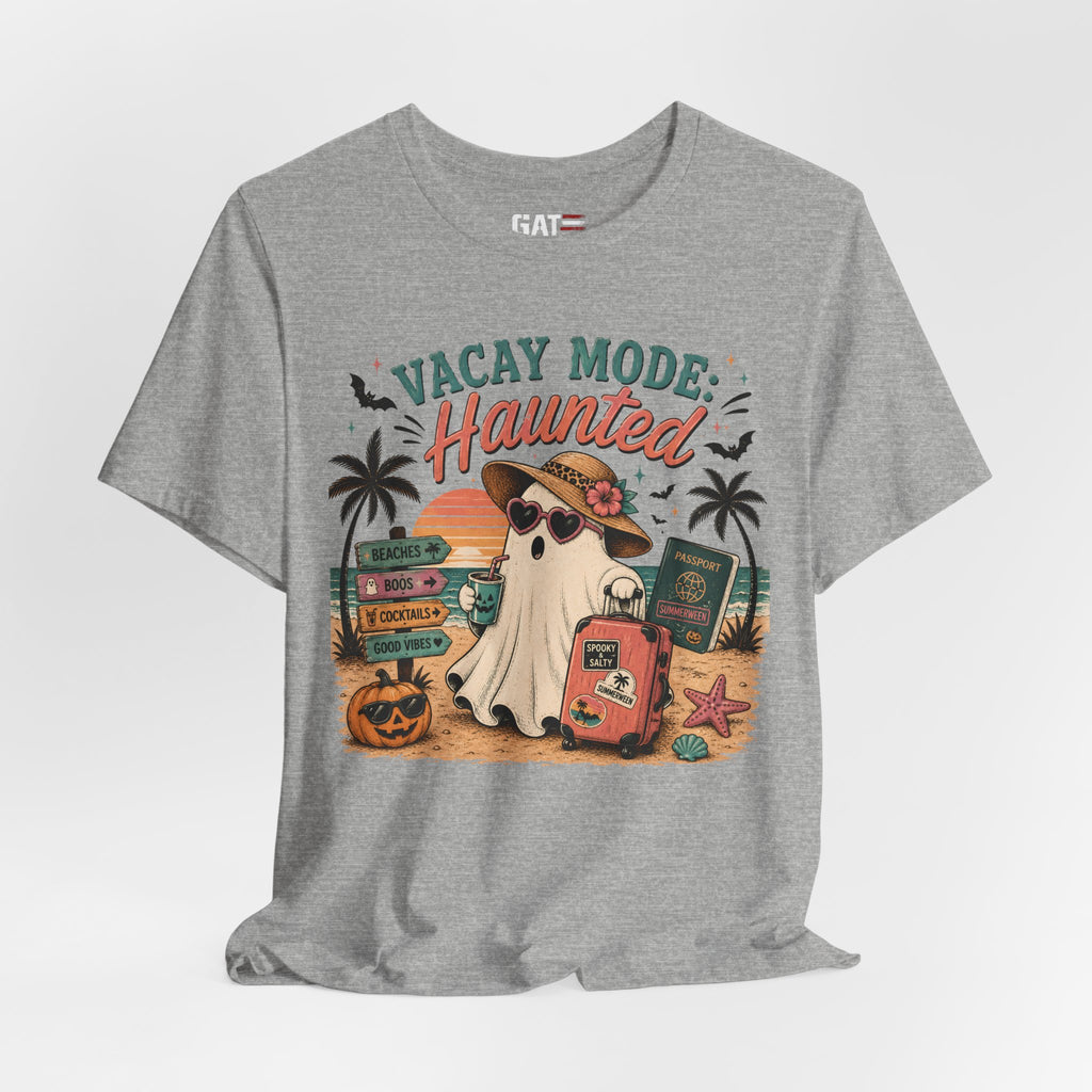 Summerween Shirt, Spooky Beach Shirt, Ghost Beach Tee, Halloween Beach Shirt, Coastal Halloween Tee, Tropical Ghost Shirt
